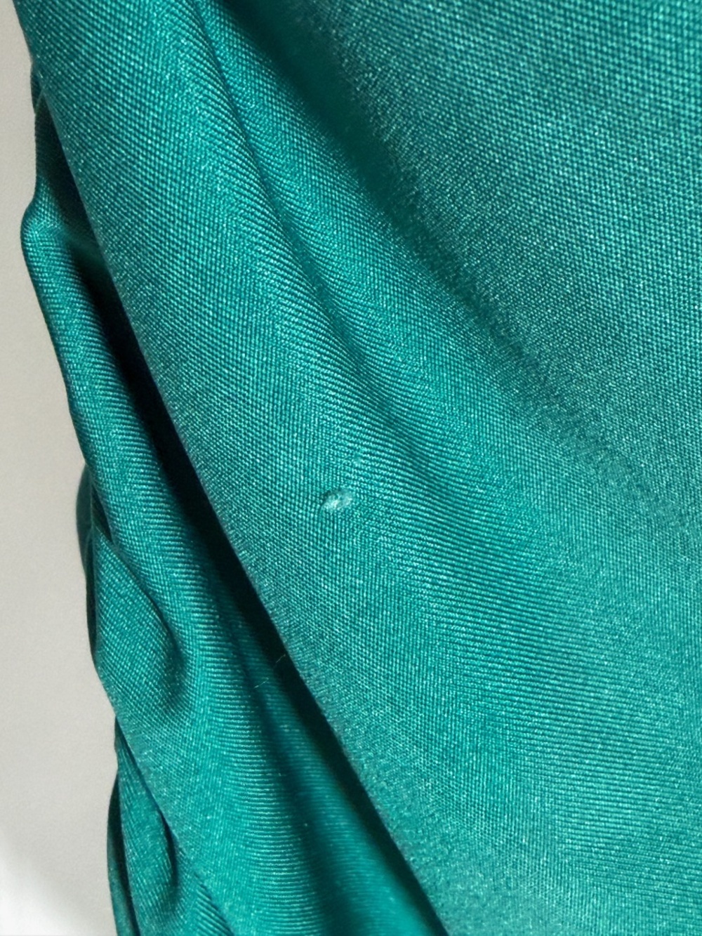 JLUXLABEL Green Leaf Ruched Cowl‑Neck Dress – Size M - Picture 8 of 10